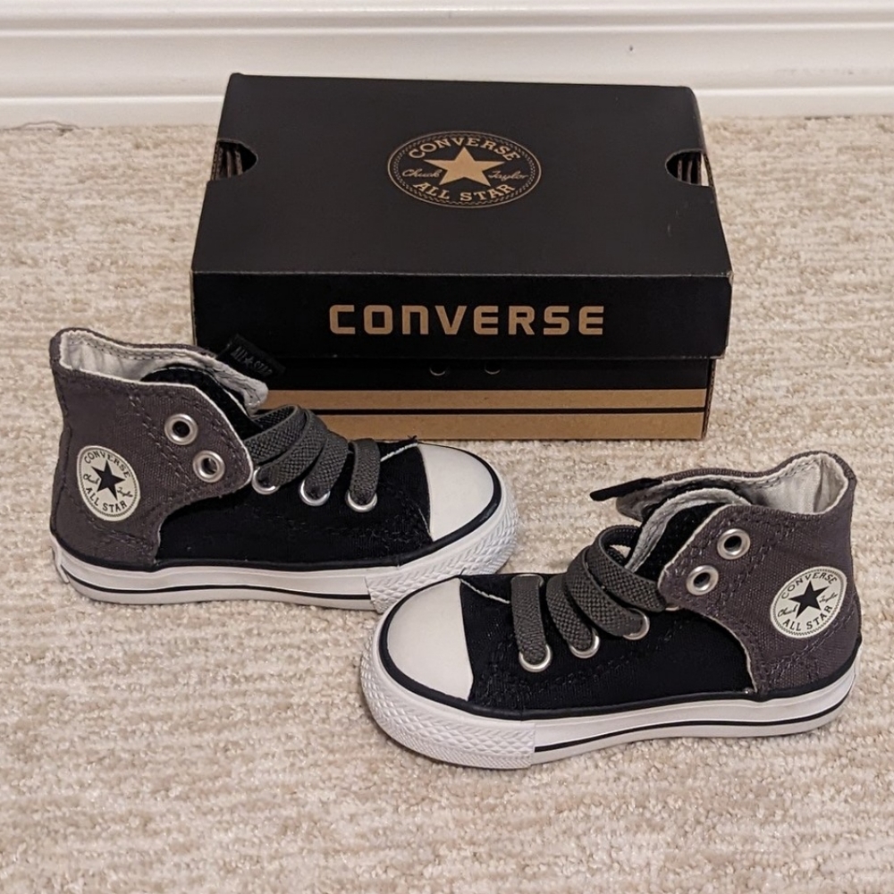 Authentic Converse Infant Coconut/Black
